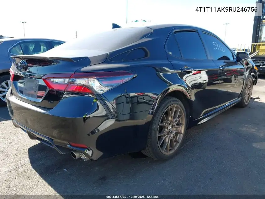 4T1T11AK9RU246756 2024 Toyota Camry Se Nightshade