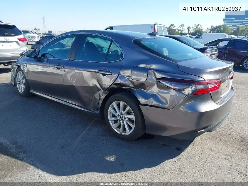 4T1C11AK1RU259937 2024 Toyota Camry Le