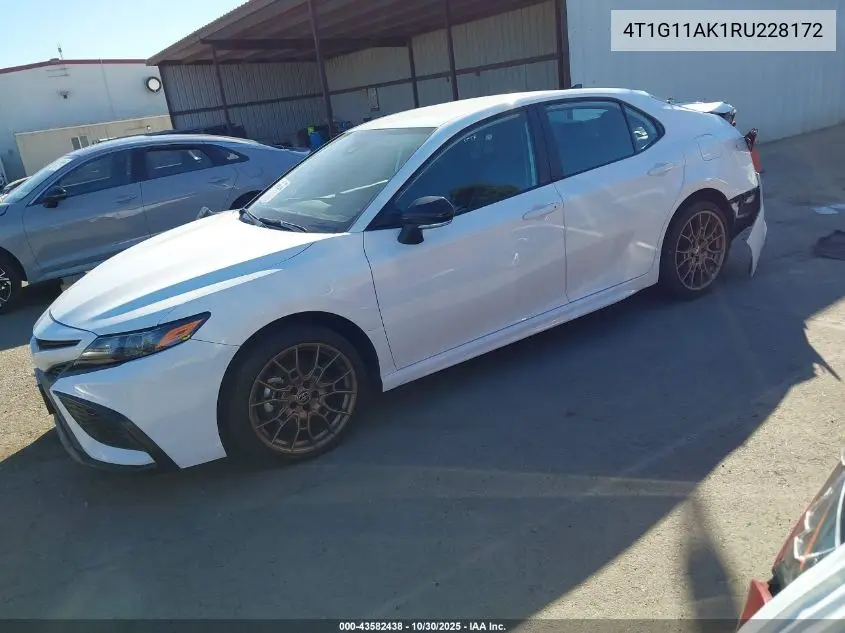 4T1G11AK1RU228172 2024 Toyota Camry Se Nightshade
