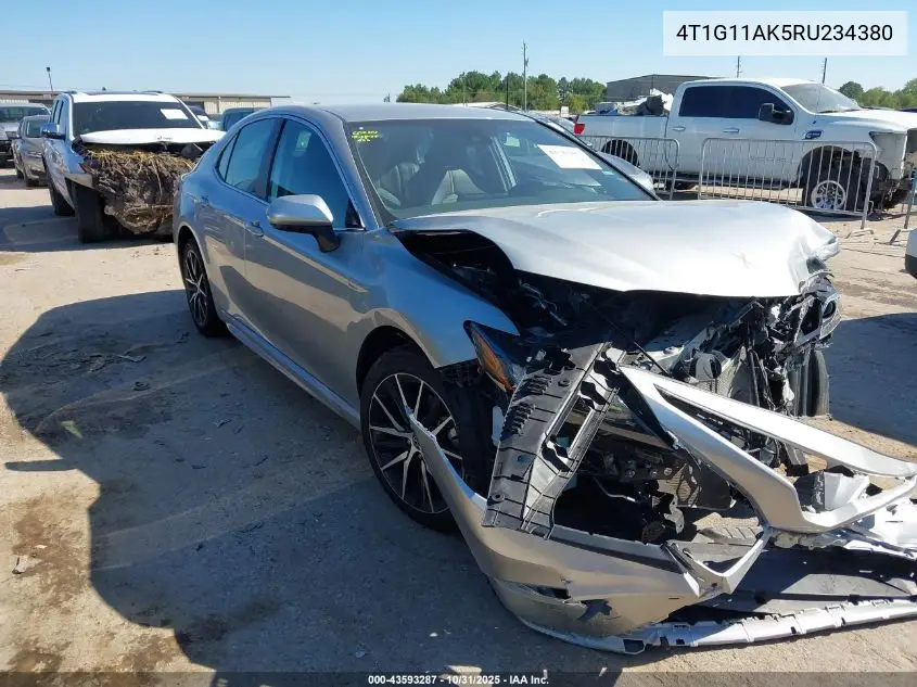 4T1G11AK5RU234380 2024 Toyota Camry Se