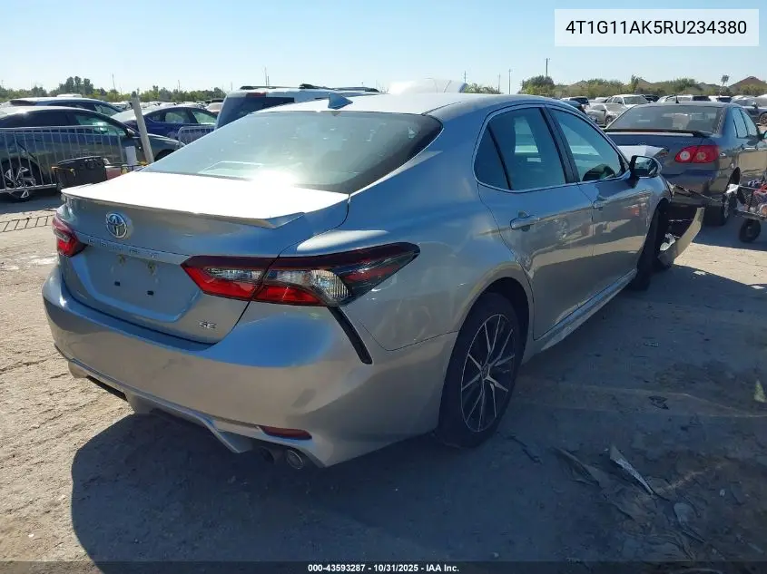 4T1G11AK5RU234380 2024 Toyota Camry Se