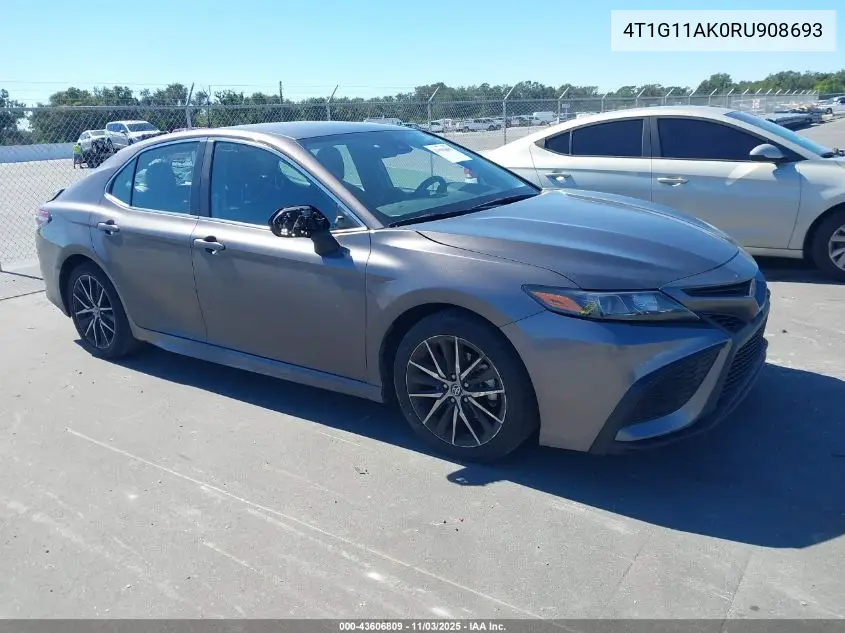 4T1G11AK0RU908693 2024 Toyota Camry Se