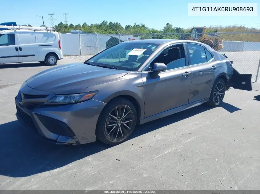 4T1G11AK0RU908693 2024 Toyota Camry Se