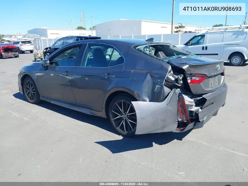 4T1G11AK0RU908693 2024 Toyota Camry Se