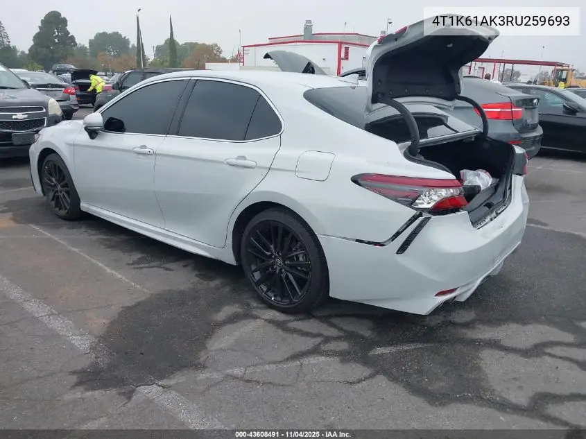 4T1K61AK3RU259693 2024 Toyota Camry Xse
