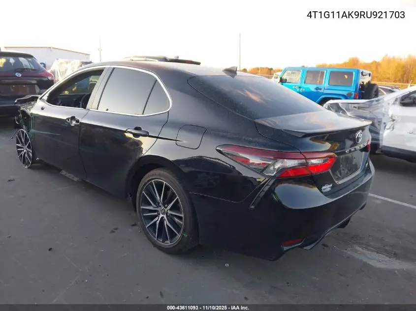 4T1G11AK9RU921703 2024 Toyota Camry Se