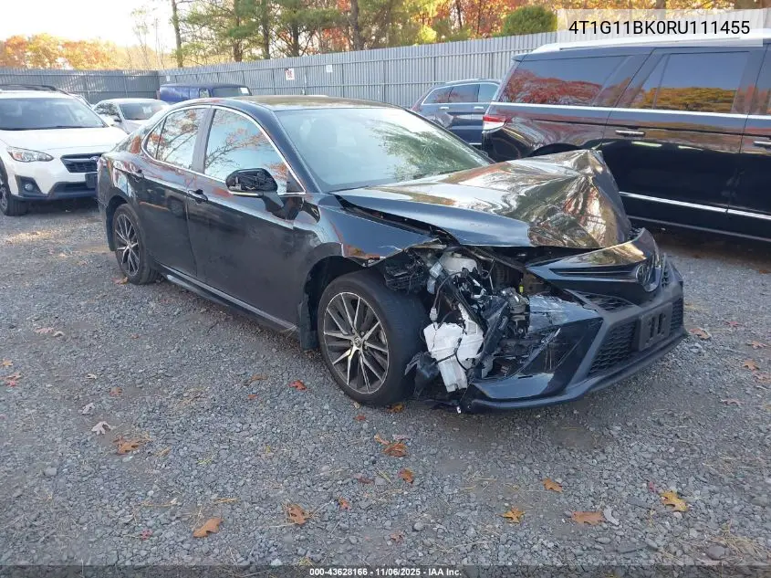4T1G11BK0RU111455 2024 Toyota Camry Se
