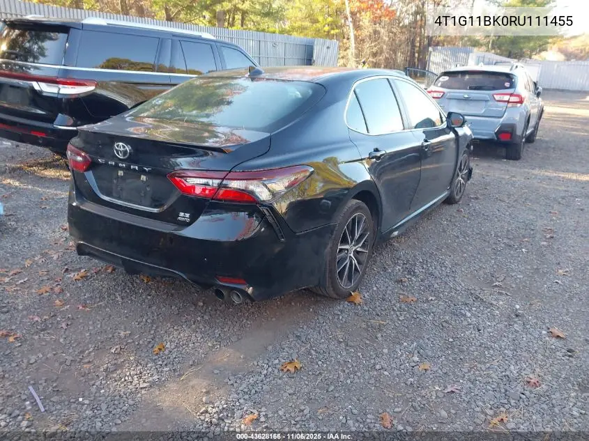 4T1G11BK0RU111455 2024 Toyota Camry Se