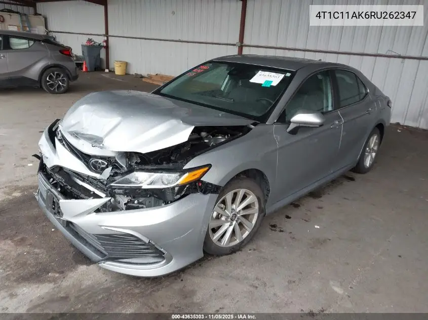 4T1C11AK6RU262347 2024 Toyota Camry Le