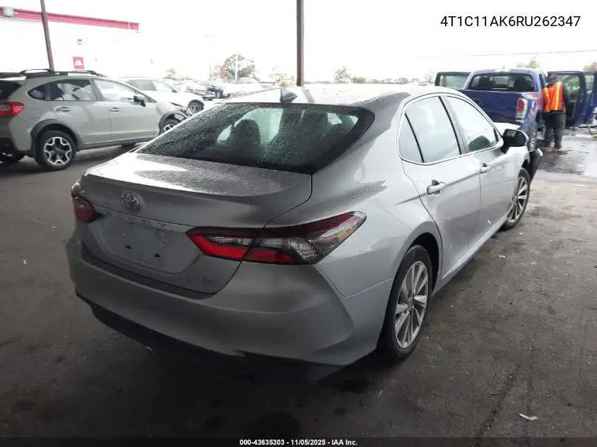 4T1C11AK6RU262347 2024 Toyota Camry Le