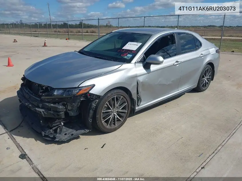 4T1G11AK6RU203073 2024 Toyota Camry Se