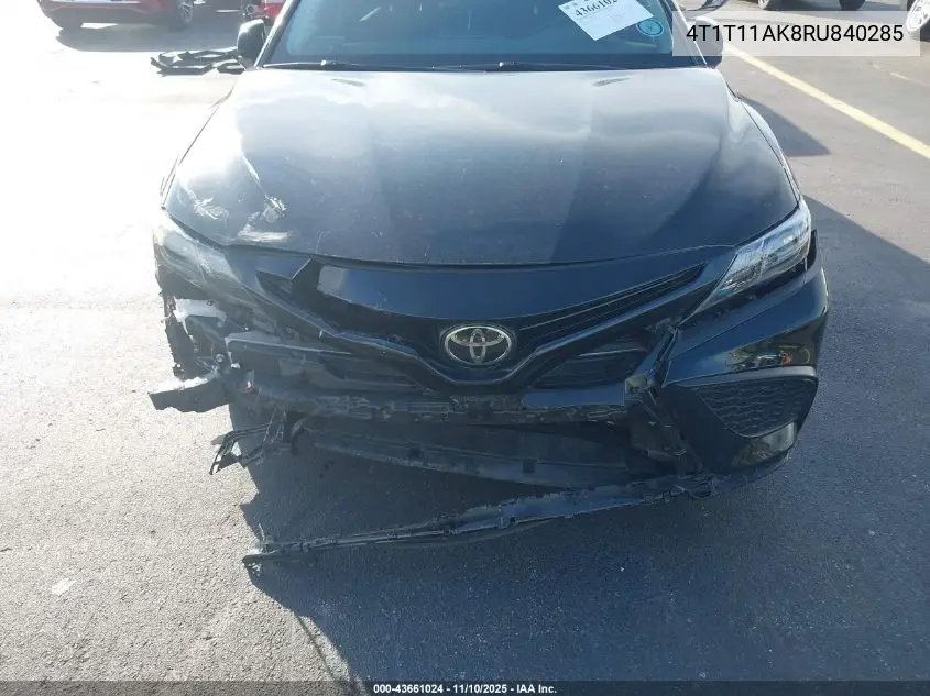 4T1T11AK8RU840285 2024 Toyota Camry Se