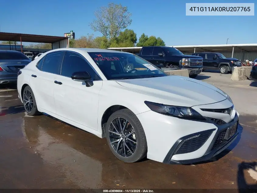 4T1G11AK0RU207765 2024 Toyota Camry Se