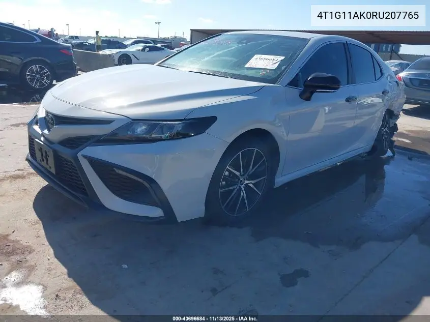 4T1G11AK0RU207765 2024 Toyota Camry Se