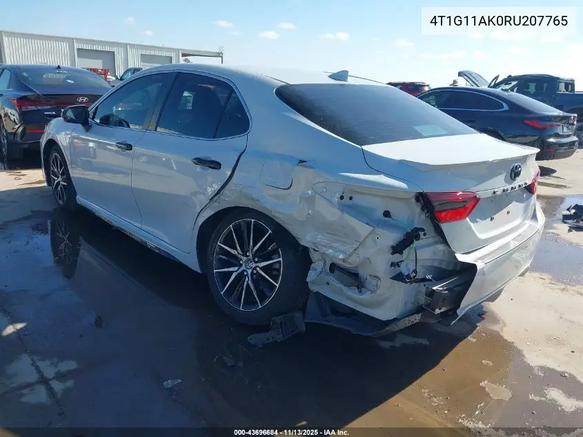 4T1G11AK0RU207765 2024 Toyota Camry Se