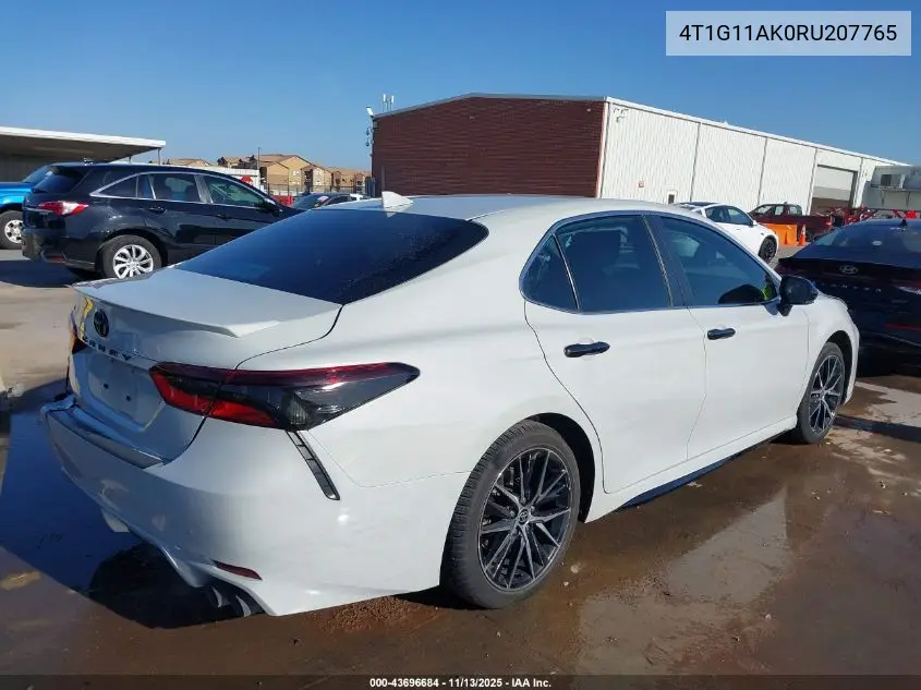 4T1G11AK0RU207765 2024 Toyota Camry Se