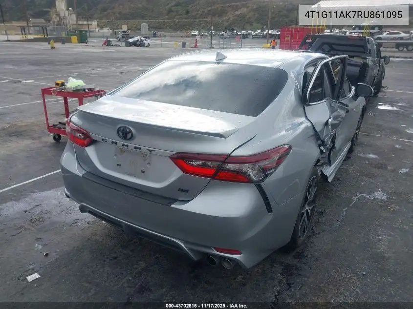 4T1G11AK7RU861095 2024 Toyota Camry Se