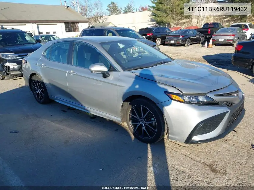 4T1G11BK6RU119432 2024 Toyota Camry Se