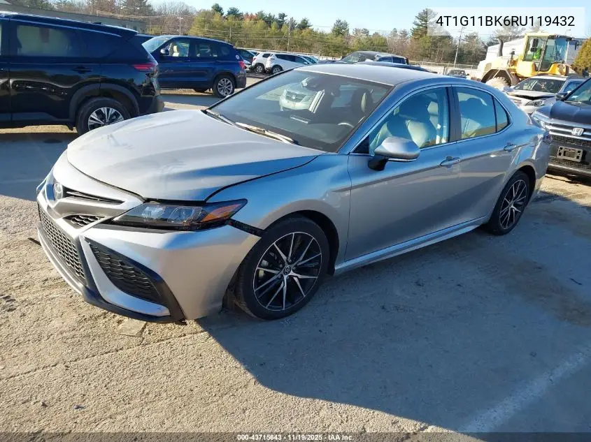 4T1G11BK6RU119432 2024 Toyota Camry Se