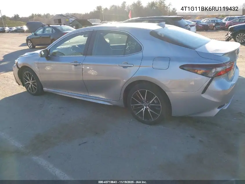 4T1G11BK6RU119432 2024 Toyota Camry Se