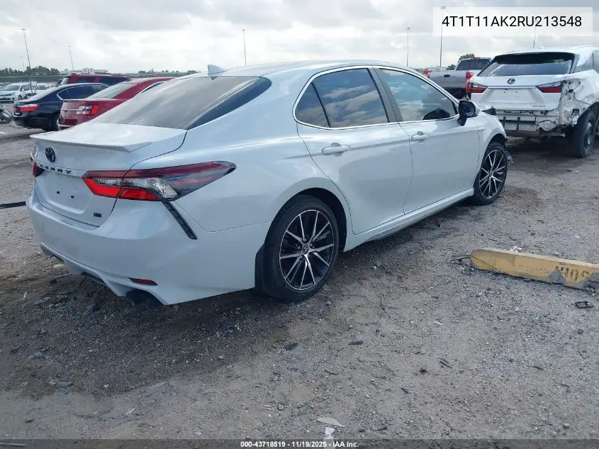 4T1T11AK2RU213548 2024 Toyota Camry Se