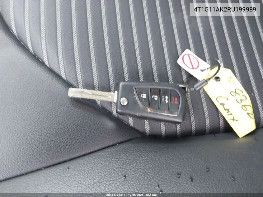4T1G11AK2RU199989 2024 Toyota Camry Se