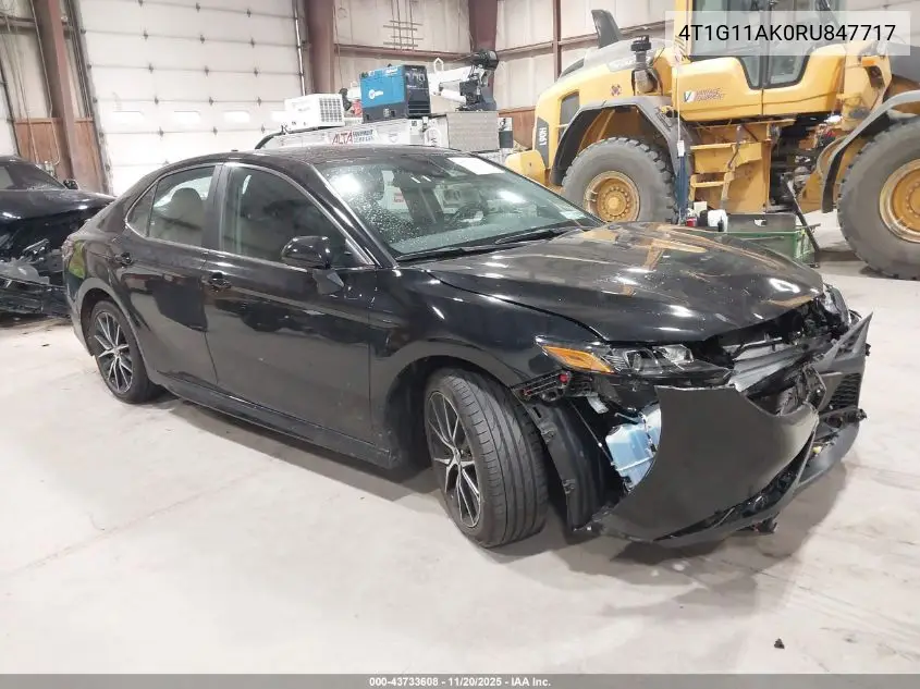 4T1G11AK0RU847717 2024 Toyota Camry Se