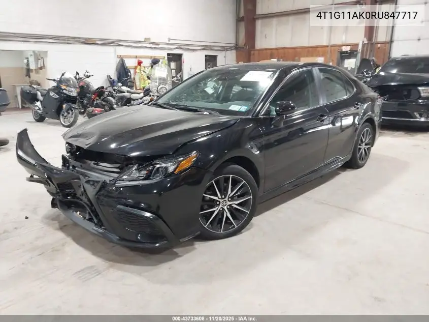 4T1G11AK0RU847717 2024 Toyota Camry Se