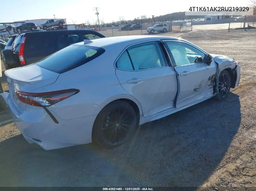 4T1K61AK2RU219329 2024 Toyota Camry Xse