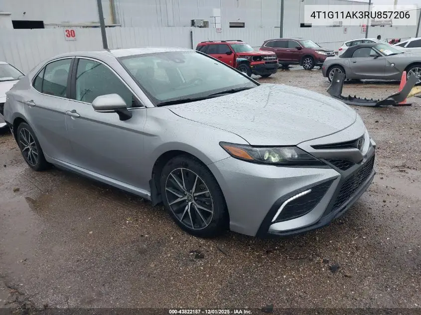 4T1G11AK3RU857206 2024 Toyota Camry Se