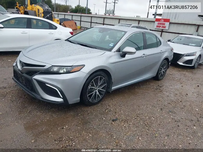 4T1G11AK3RU857206 2024 Toyota Camry Se