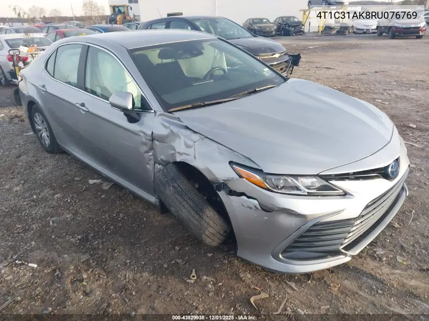 4T1C31AK8RU076769 2024 Toyota Camry Hybrid Le