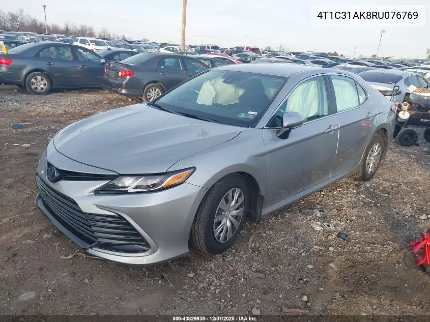 4T1C31AK8RU076769 2024 Toyota Camry Hybrid Le