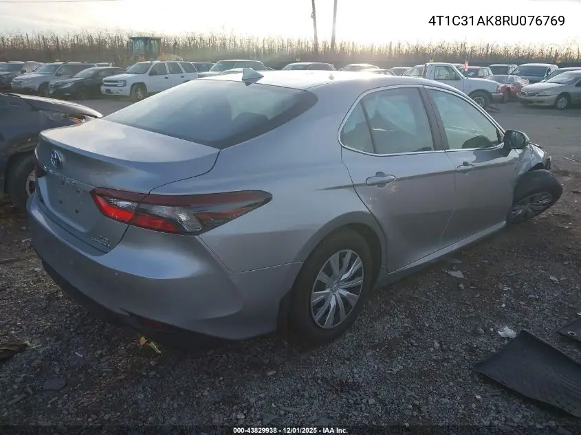 4T1C31AK8RU076769 2024 Toyota Camry Hybrid Le