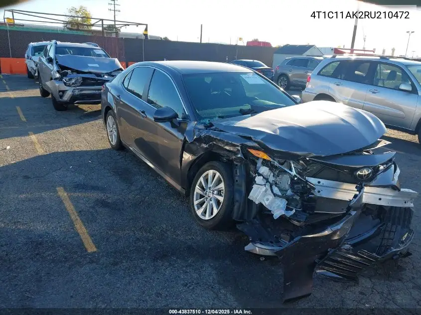 4T1C11AK2RU210472 2024 Toyota Camry Le