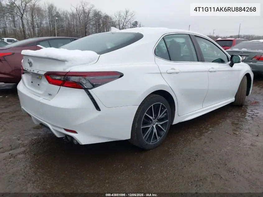 4T1G11AK6RU884268 2024 Toyota Camry Se