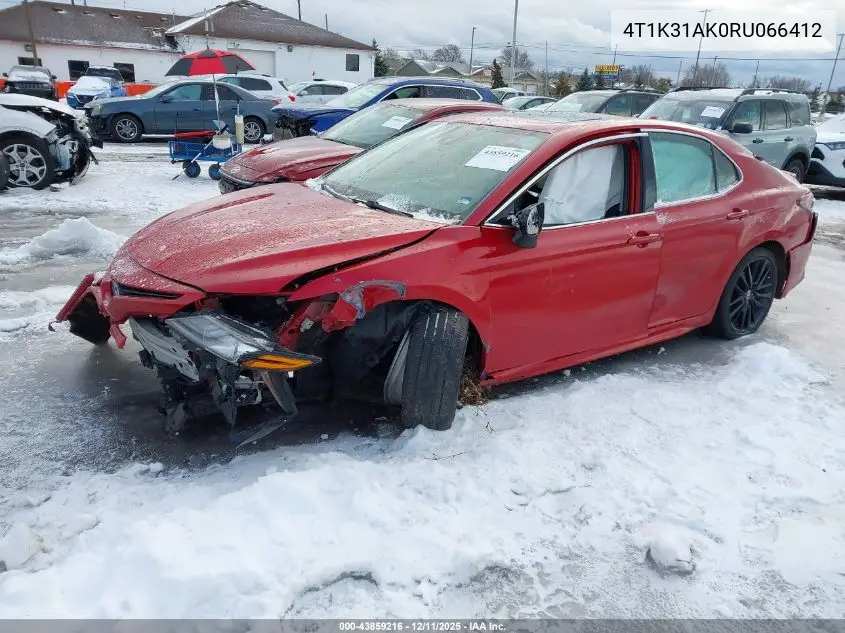 4T1K31AK0RU066412 2024 Toyota Camry Hybrid Xse