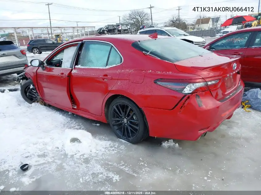 4T1K31AK0RU066412 2024 Toyota Camry Hybrid Xse