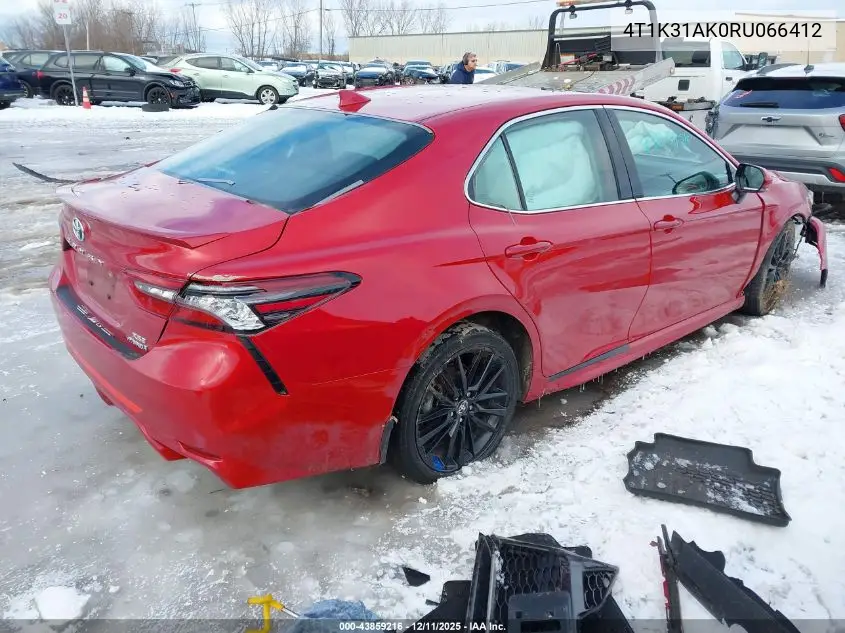 4T1K31AK0RU066412 2024 Toyota Camry Hybrid Xse