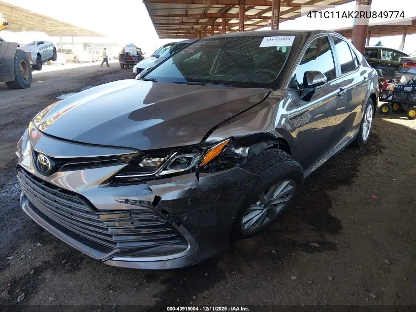 4T1C11AK2RU849774 2024 Toyota Camry Le