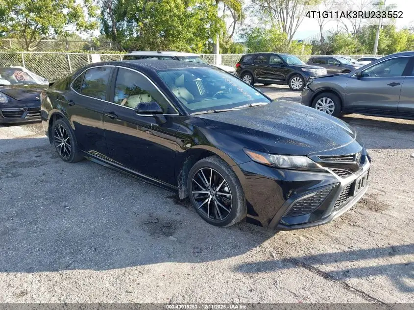 4T1G11AK3RU233552 2024 Toyota Camry Se