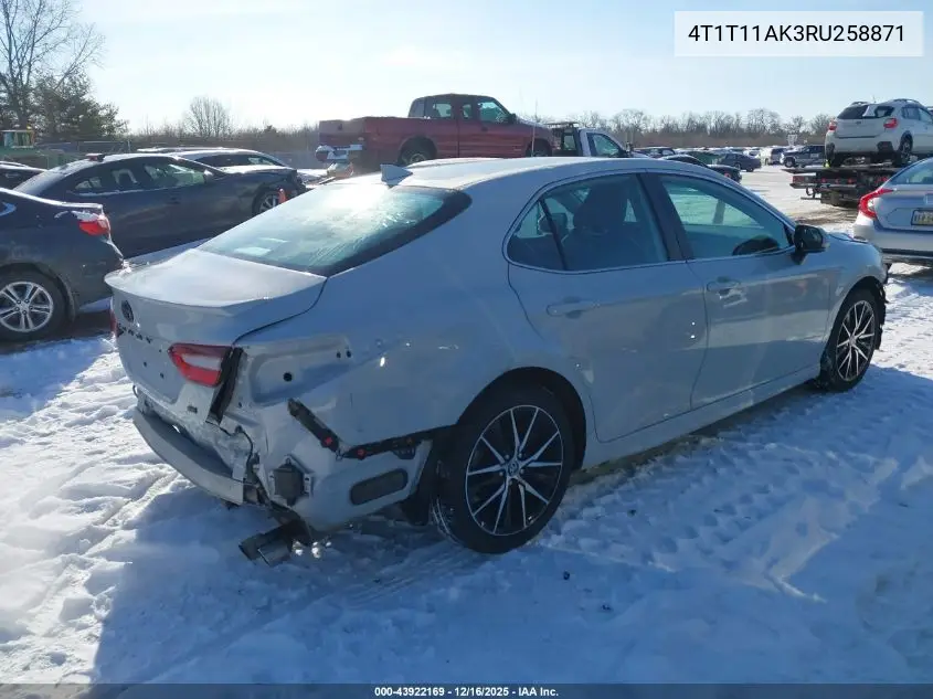 4T1T11AK3RU258871 2024 Toyota Camry Se