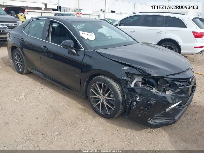4T1FZ1AK2RU093403 2024 Toyota Camry Xle V6