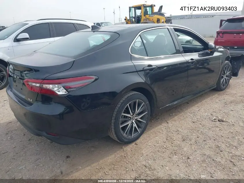 4T1FZ1AK2RU093403 2024 Toyota Camry Xle V6