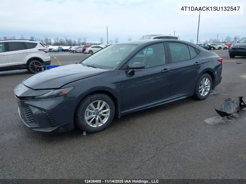 4T1DAACK1SU132547 2025 Toyota Camry Xse/Xle/Le/Se