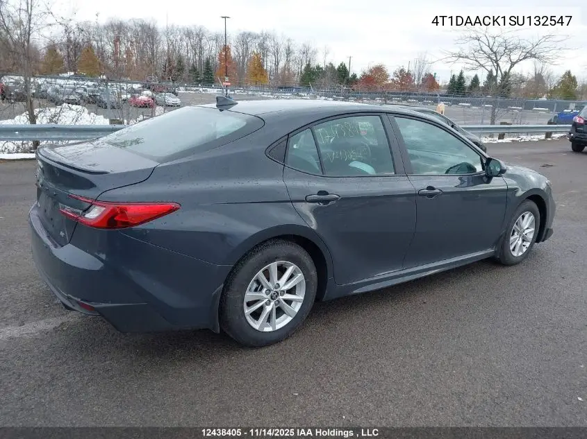 4T1DAACK1SU132547 2025 Toyota Camry Xse/Xle/Le/Se