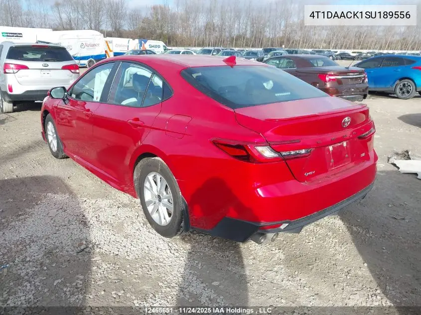 4T1DAACK1SU189556 2025 Toyota Camry