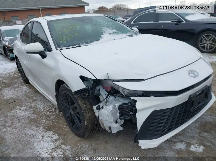 4T1DBADK2SU035529 2025 Toyota Camry Se Upgrade