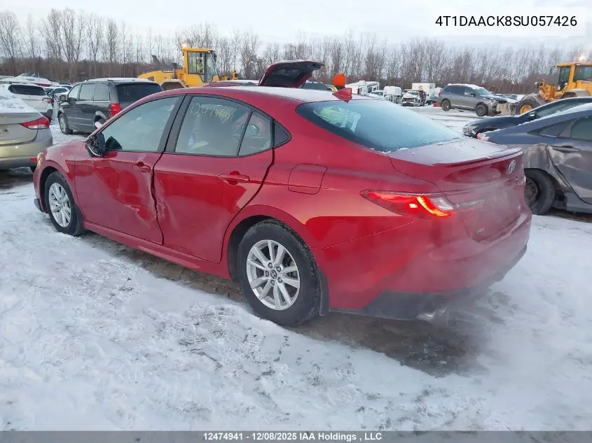 4T1DAACK8SU057426 2025 Toyota Camry Xse/Xle/Le/Se