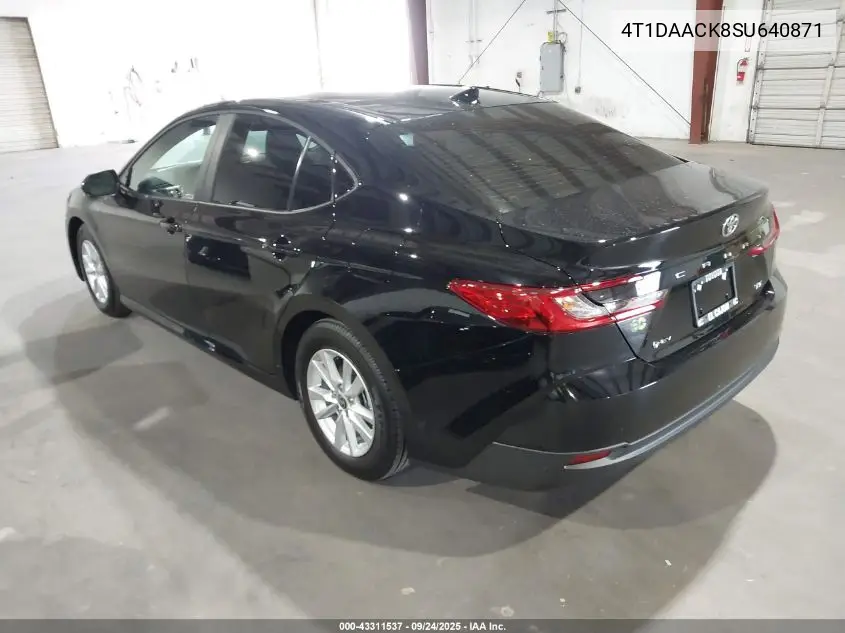 4T1DAACK8SU640871 2025 Toyota Camry Le